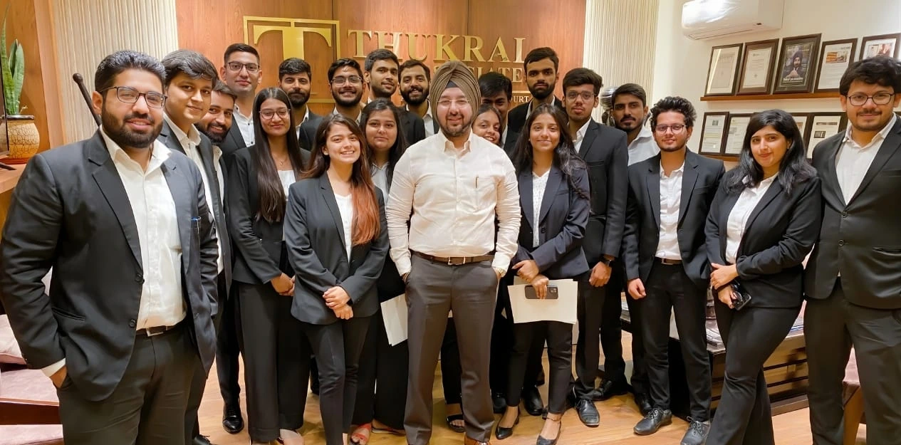 The Thukral Law Associates team at the firm's office