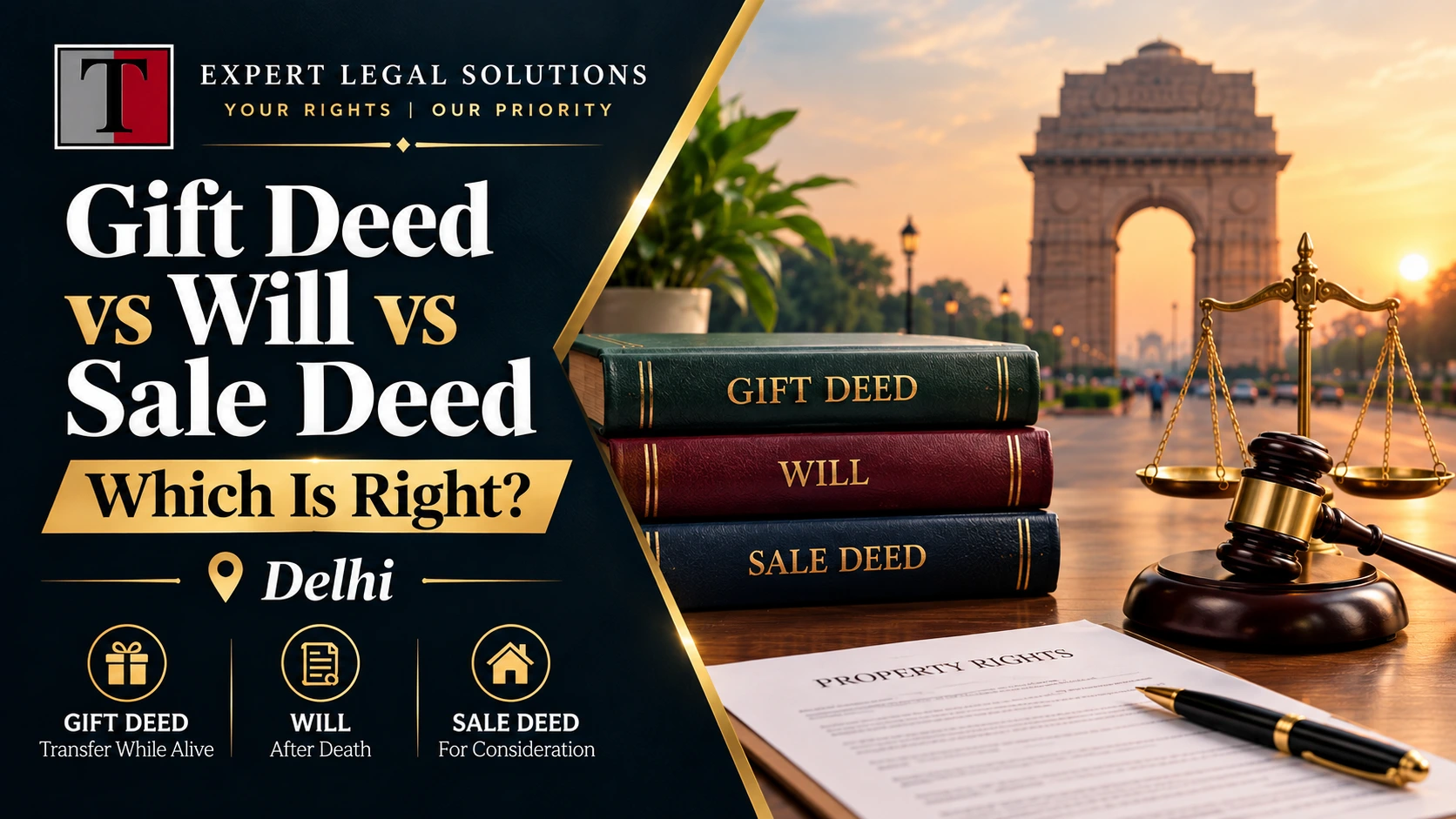 Gift Deed vs Will vs Sale Deed: Which Is Right? | Delhi