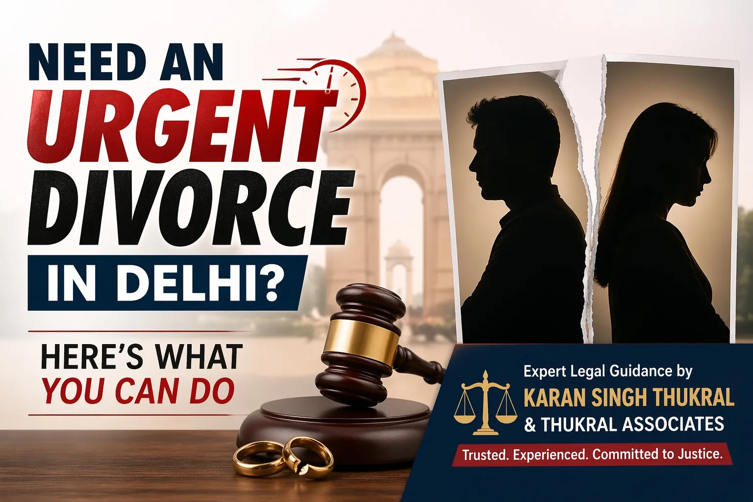 Urgent Divorce in Delhi: Fast Legal Options for Mutual Consent, Waiver and NRI Cases