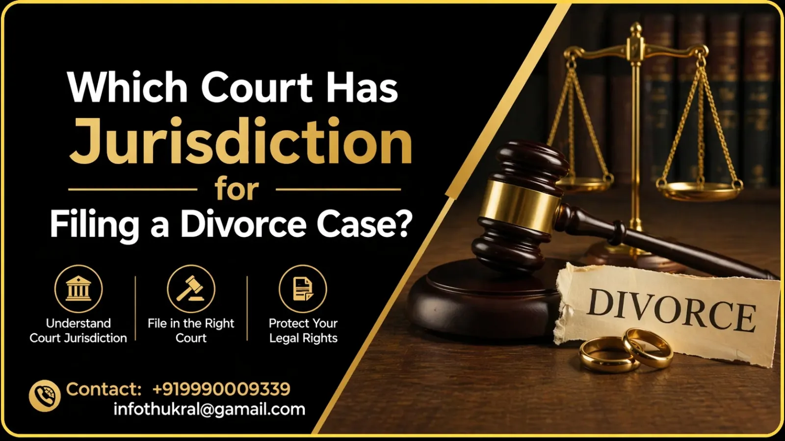 Jurisdiction for filing a divorce case